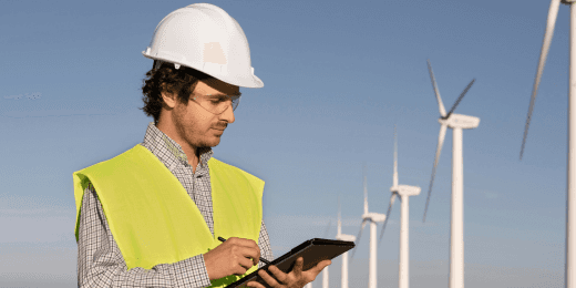 Manager conducting an ESG risk assessment