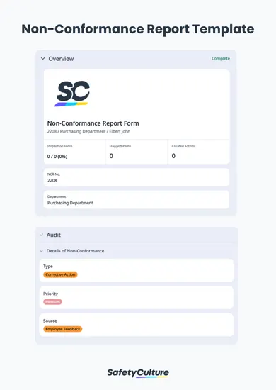 Non-Conformance Report Template